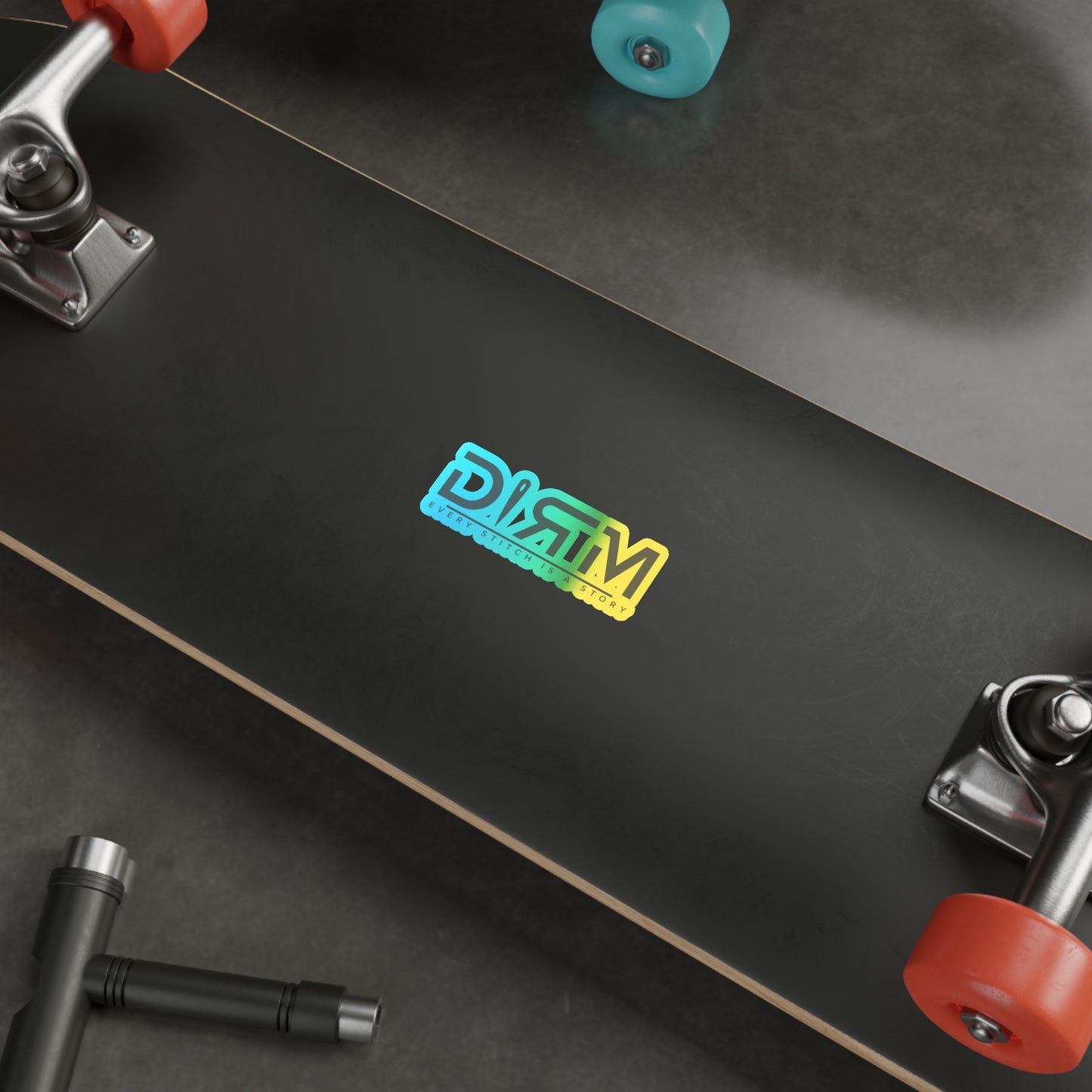 Holographic Die-cut DIRM Sticker