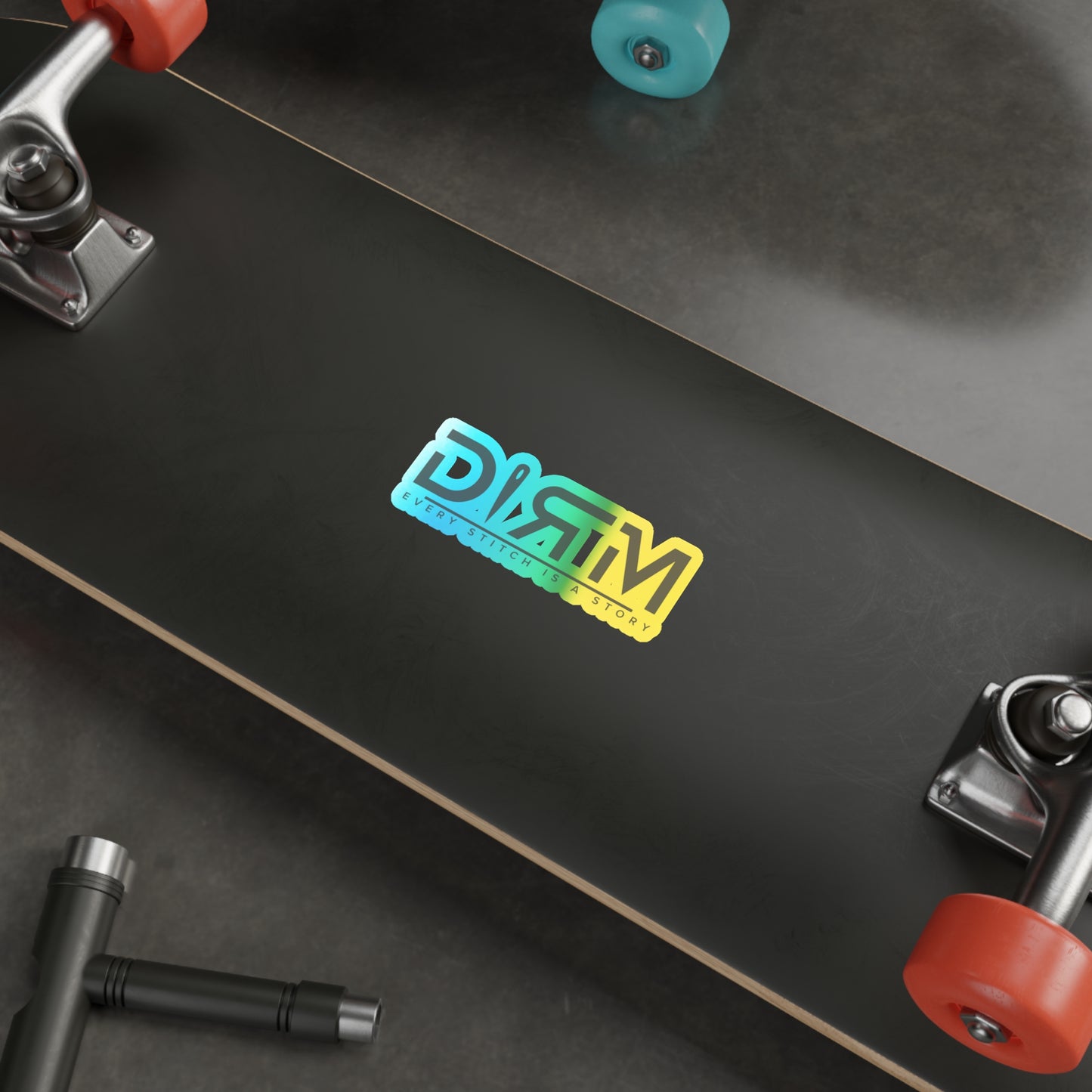 Holographic Die-cut DIRM Sticker