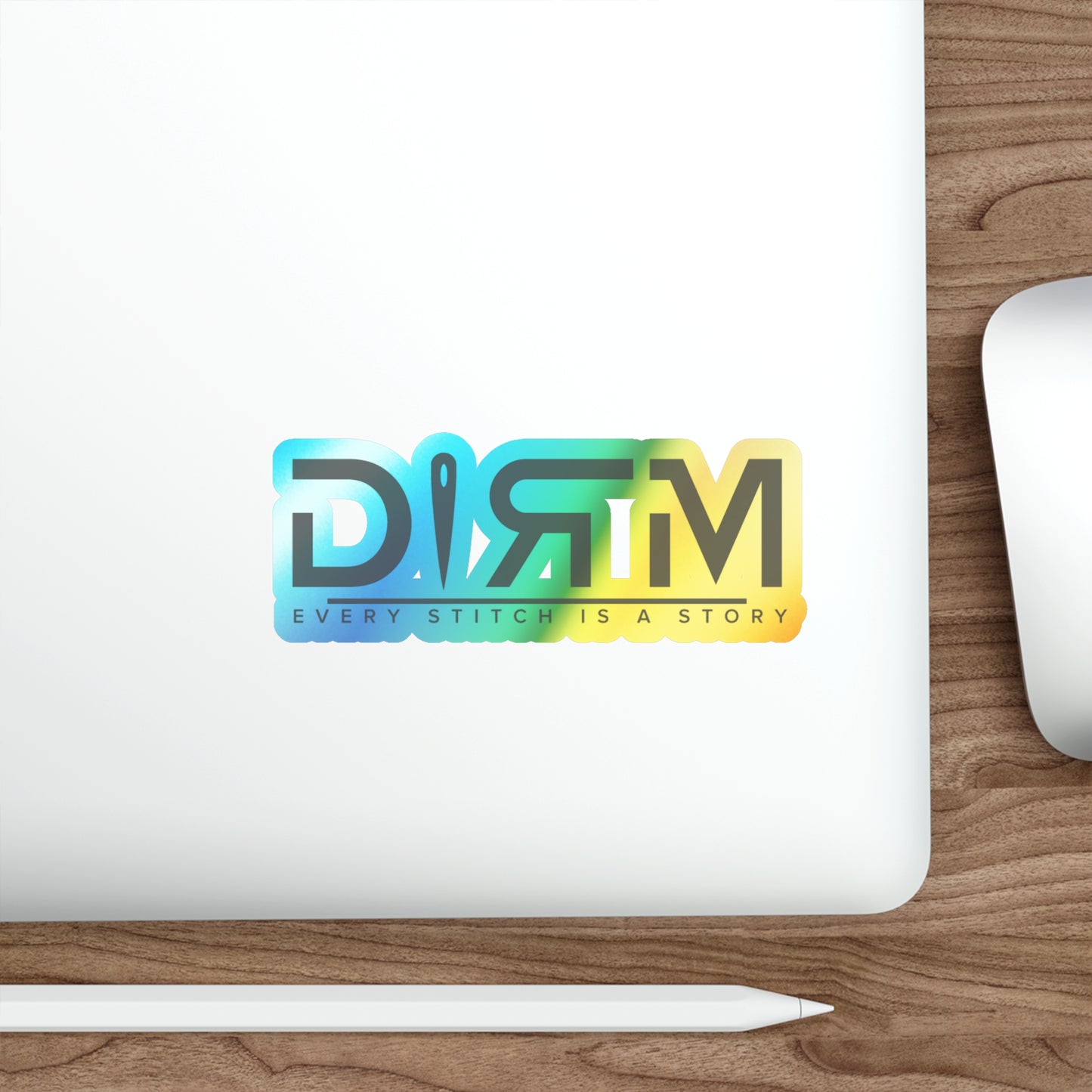 Holographic Die-cut DIRM Sticker