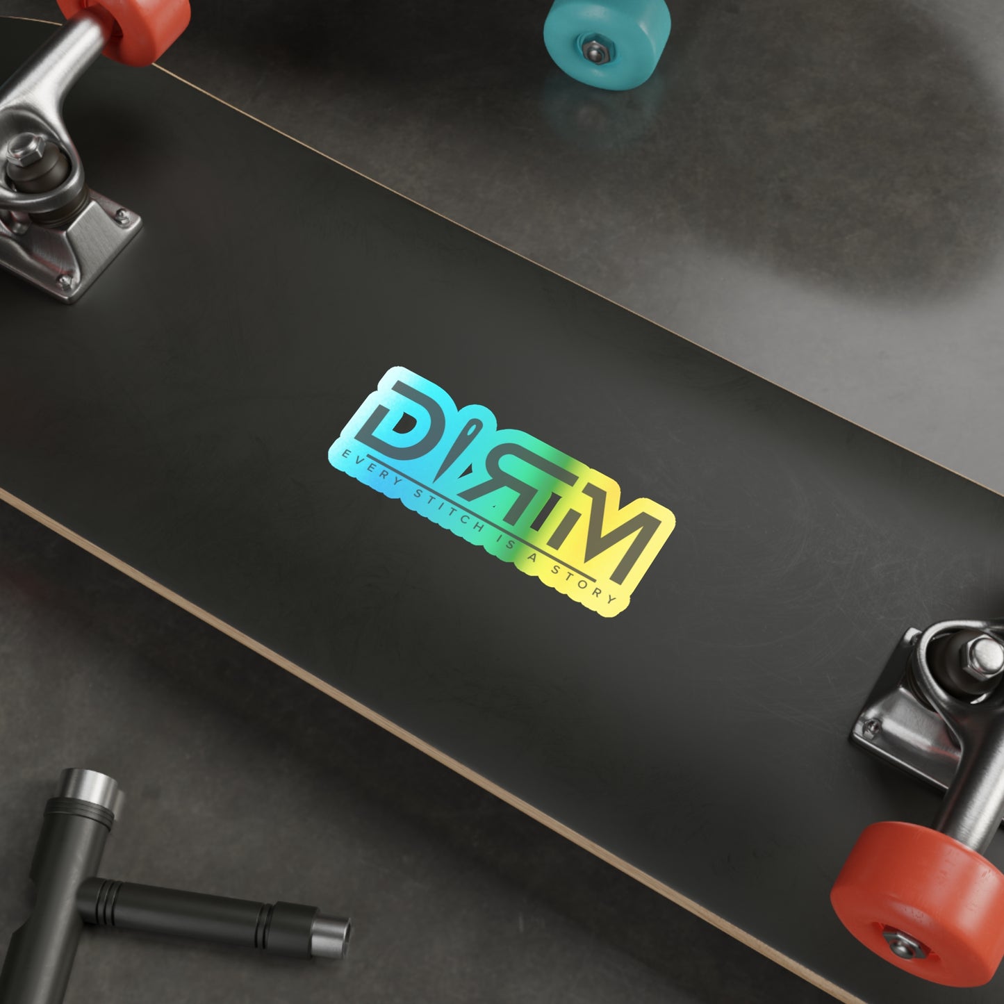 Holographic Die-cut DIRM Sticker