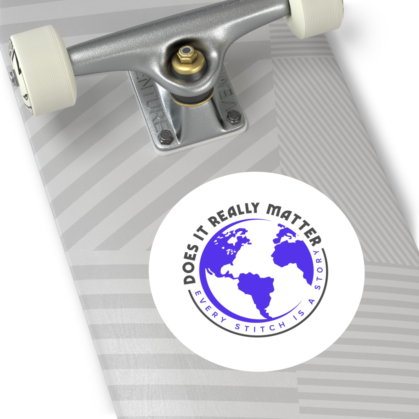 Round Does It Really Matter Stickers, Indoor\Outdoor