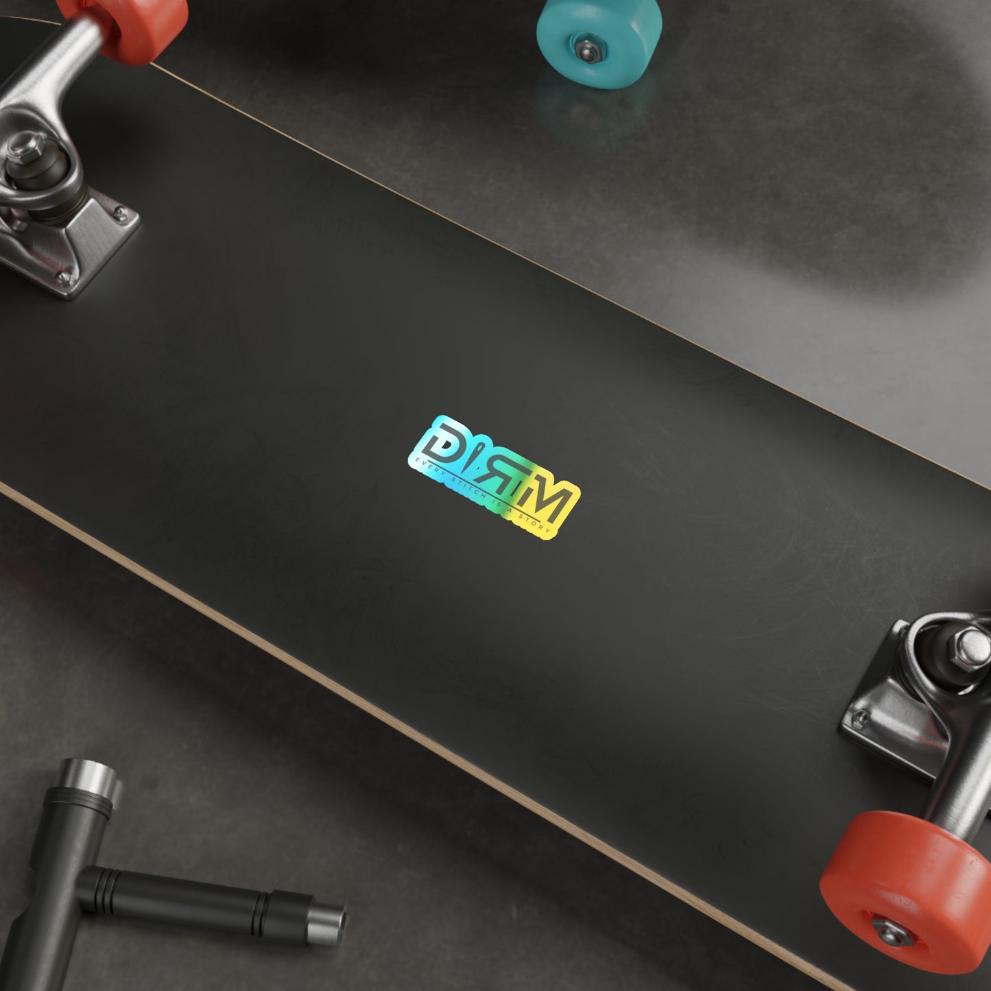 Holographic Die-cut DIRM Sticker