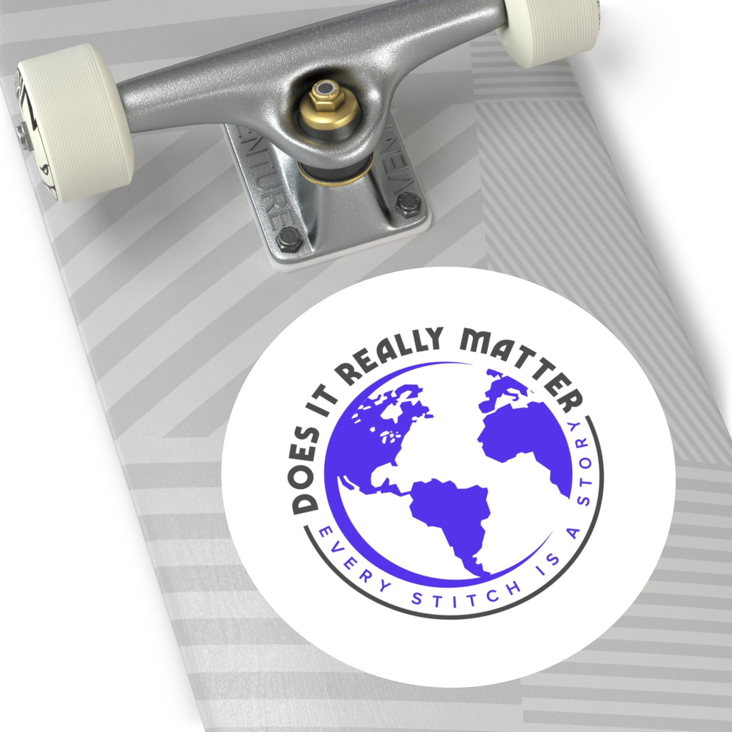 Round Does It Really Matter Stickers, Indoor\Outdoor